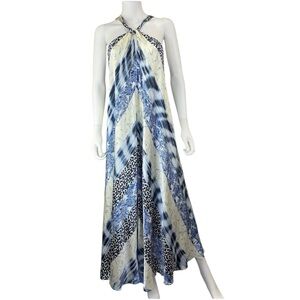 BANANA REPUBLIC NWT Silk Halter Maxi Dress Size M B0451